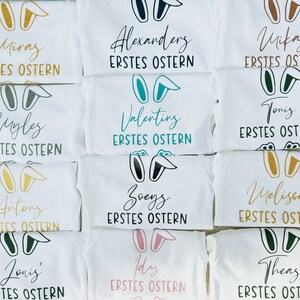 Mein erstes Ostern-Body mit Namen Baby Outfit Personalisiertes Oster Outfit Bild 3