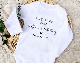 Erster Vatertag Body | Vatertags Geschenk | personalisiertes Vatertagsgeschenk |