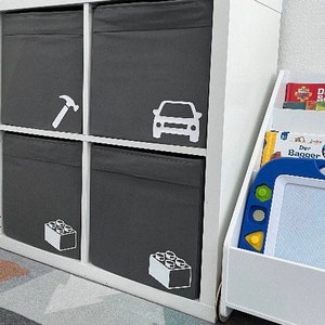Iron-on transfer for toy boxes | Toy Storage | Order in the children's room