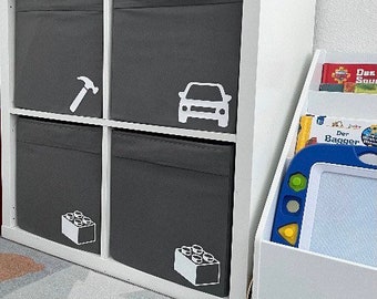 Iron-on transfer for toy boxes | Toy Storage | Order in the children's room