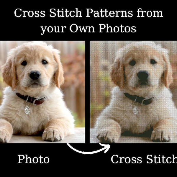 Custom Cross Stitch Pattern, Customizable Cross Stitch Pattern, Convert Your Photo To Cross Stitch,