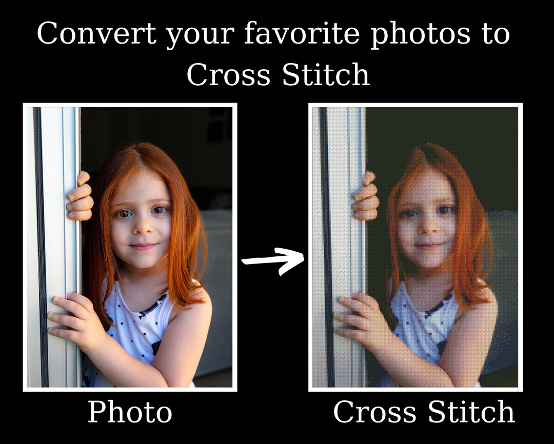 Customized Cross Stitch Pattern From Your Favorite Photo, Customizable