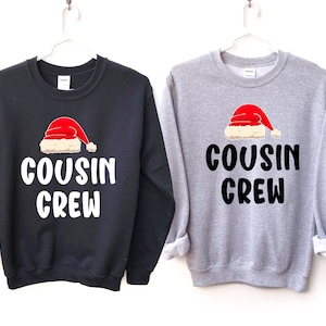 Cousin Crew Sweatshirt, Weihnachtspullover, Familie Passender Pullover, Cousins Crewneck Sweat, Familientreffen Pullover, Weihnachtsgeschenk für Cousins und Cousins
