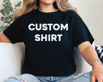 Op maat gemaakt T-shirt met naam of bericht - Perfect cadeau voor verjaardagen, jubilea, bruiloften en speciale gelegenheden