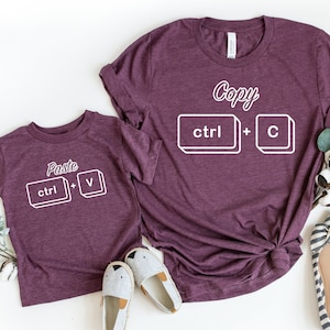 Copy Paste Shirt, Matching Shirts, Fathers Day Shirt, Father Son Shirts ...