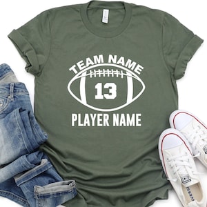 Custom Football Shirt, Football Team Tee, Game Day Shirt, Sports Tee, Football Player T-Shirt, Personalized Football Shirt, Football Shirt