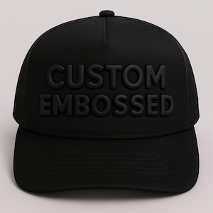 Embossed Custom Hat – Raised Text Baseball Cap, Personalized Event Hat, Custom Gift, Logo Cap