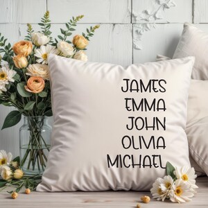 Capa de almofada decorativa: Design com texto personalizado (tecido macio e resistente)