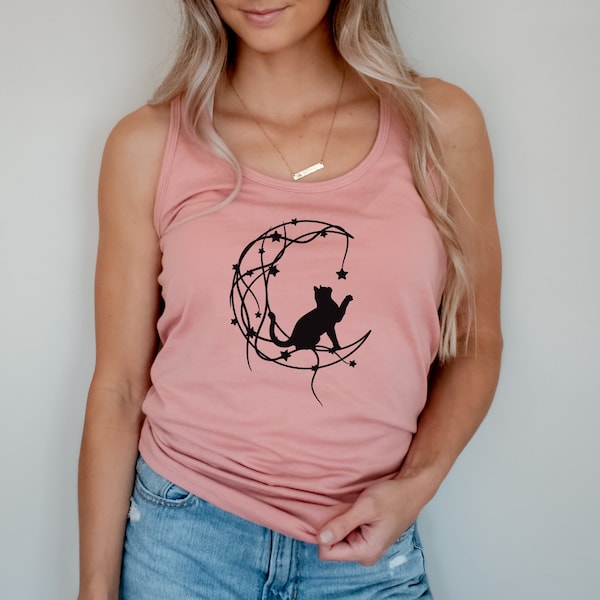 Cat Tank Top Etsy
