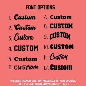 Font options