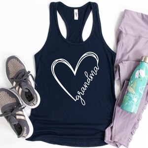 Grandma Tank ,Custom Grandma Gift, Grandma Heart Tank, Funny Grandma Tank, Mothers Day Gift, Grandma Birthday Gift image 6
