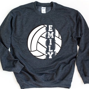 Personalisiertes Beachvolleyball-Sweatshirt, personalisiertes Beachvolleyball-Sweatshirt, Geschenk für Spielerin, Spieltag-Pullover, Beachvolleyball-Pullover