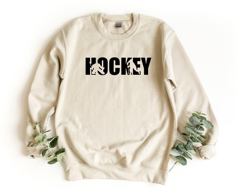 Hockey Sweatshirt, Ice Hockey Sweater, Hockey Player Sweatshirt, Hockey Gifts, Hockey Coach Pullover, Hockey Lover Gift image 7