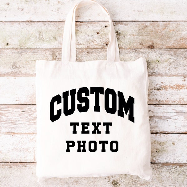 Personalized Tote Bag, Custom Tote Bags,  Promotional Tote Bag, Your Text, Image,  Trade Show Gift Bag, Custom Shopper, Shopping Bags,