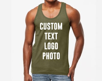Camiseta sin mangas personalizada (impresión delantera y trasera)