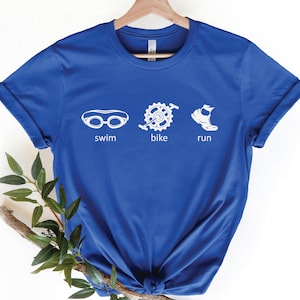 Triathlon Shirt, Swim, Run, Triathlete, Triathlon, Triathlon Gift, Triathlete Gift, Bike, Swim Bike Run, Swim Bike Run Shirt, Triathlon