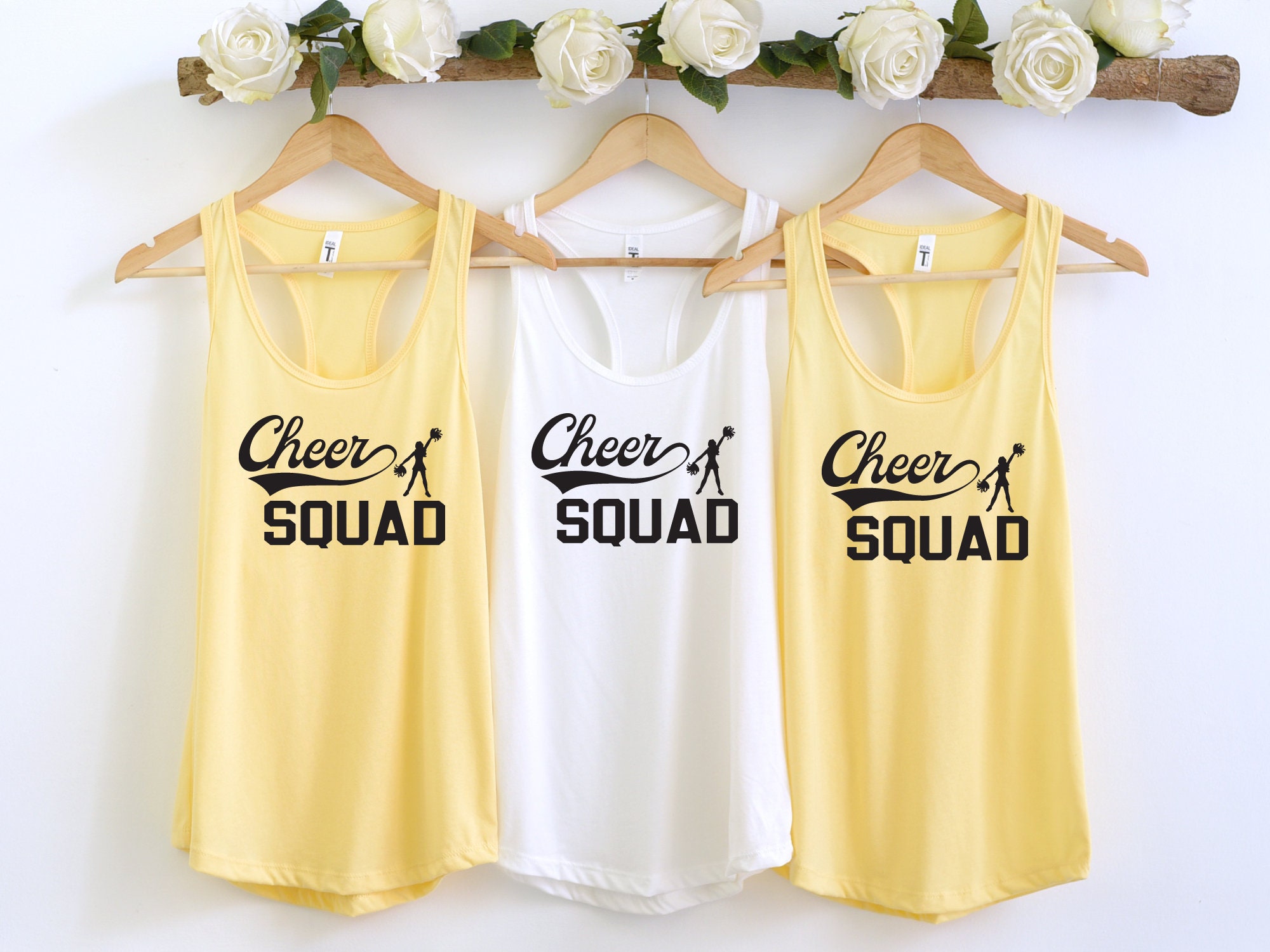 Cheerleading Tank Tops Cheer Squad Tank Top Women's Etsy