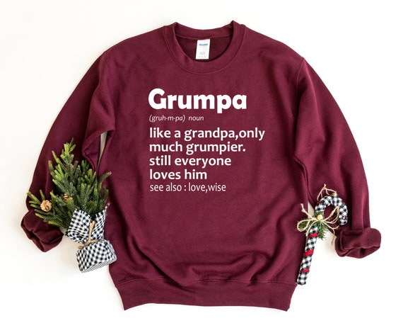 Grandpa crew neck best sale sweater