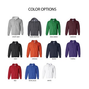 Zip Up Hoodie: Custom Logo and Text - Team or Personal Design image 2