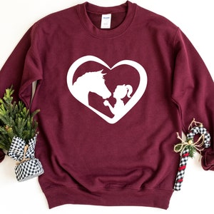 Horse Girl Sweatshirt, Horse Sweater, Gift For Horse Lover, Gift For Horse Owner, Horses Crewneck Sweatshirt,   Horse Sweatshirt