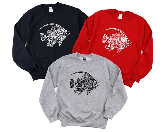Fishing crew neck sweatshirts new arrivals