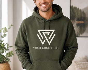 Custom Hoodie, Personalized Logo Pullover - Business Branding | Unisex Fit | Bulk Orders, Teams