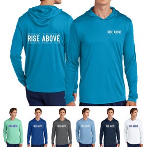 Custom moisture wicking Hoodie with Logo or Text – Personalized Lightweight UV protection Performance Hoodie for Teams, Gyms, Events & Gifts