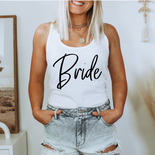 Bride Tank, Bride Tank, Bachelorette Party, Bridal Party Tank, Bridesmaid Tank, Gift For Bride, Bride Gift, Bridal Tank