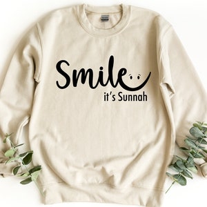 Smile It&#39;s Sunnah Sweatshirt, Smile Sweater, Sunnah Pullover Sweatshirt, Ramadan Gift, İslamic Gift, Islamic Quotes Pullover