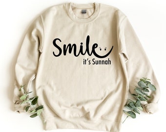 Smile It's Sunnah Sweatshirt, Smile Sweater, Sunnah Pullover Sweatshirt, Ramadan Gift, İslamic Gift, Islamic Quotes Pullover