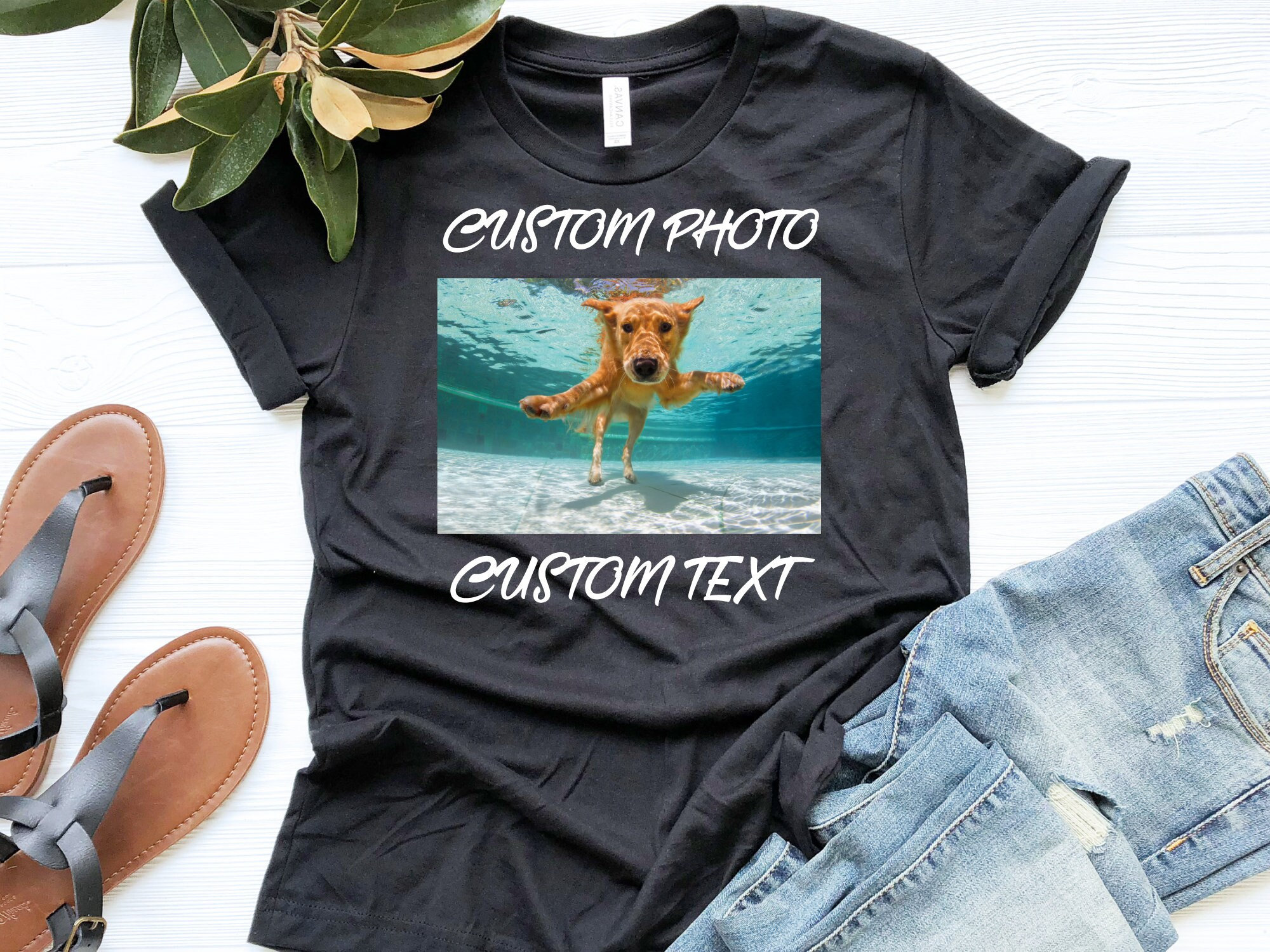 Personalized Custom Photo Shirt – Customizable T-Shirt with Your Photo, Unique Gift for Him or Her, Custom Printed Apparel