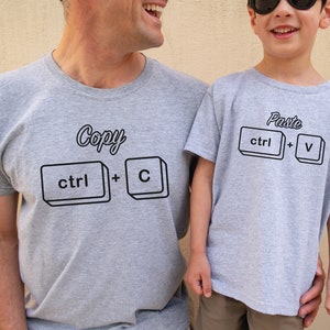 Copy Paste Shirt, Matching Shirts, Fathers Day Shirt, Father Son Shirts, Dad And Daughter, Ctrl C shirt, Ctrl V Shirt, Daddy And Me Shirts