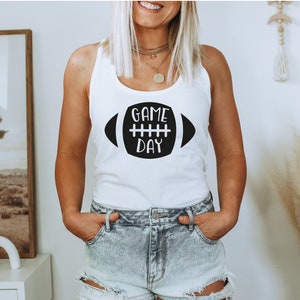 Game Day Tank, Game Day Tank Women, Football Mom Tank, Football Tanks For Women, Football Season Tank