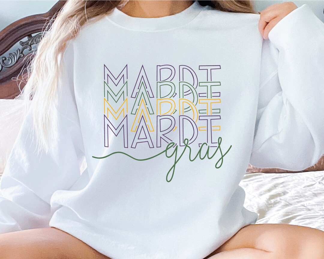 Mardi Gras Sweatshirt, Mardi Gras Carnival Crewneck, Family Carnival
