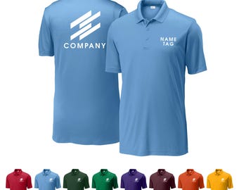 Custom Moisture-Wicking Performance Polo – Personalized Work Shirt