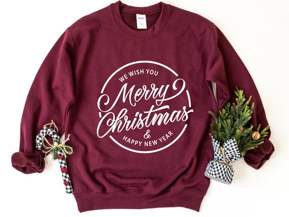 We Wish You A Merry Christmas Sweatshirt christmas Family Sweatshirt christmas Matching Sweatshirt merry Christmas Sweatshirt christmas Gift Etsy UK