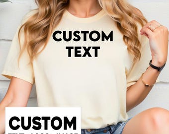 Personalized T-Shirts: Custom Text for Birthdays, Events - Soft Cotton