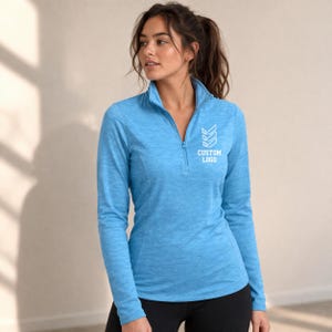 Custom Sports kwartrits, dames vochtafvoerend (gepersonaliseerd logo, tekst)