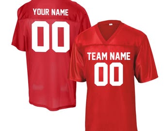 Football Jersey: Personalized Name and Number - Team Fan Shirt