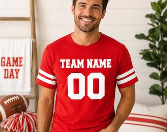 Camiseta de fútbol personalizada: Nombre y número personalizados para hombre o mujer.