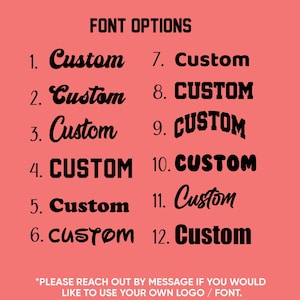 Font options