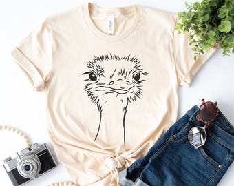 Ostrict Shirt, Cute Ostrict Tshirt, Bird Lover Gift, Ostrict Lovers Shirt, Zoo Shirt, Ostrict Shirts, Animal Lover Gift