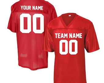 Football Jersey: Personalized Name and Number - Team Fan Shirt