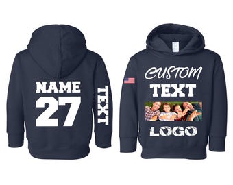 Sudadera con capucha personalizada: logotipo y texto personalizados