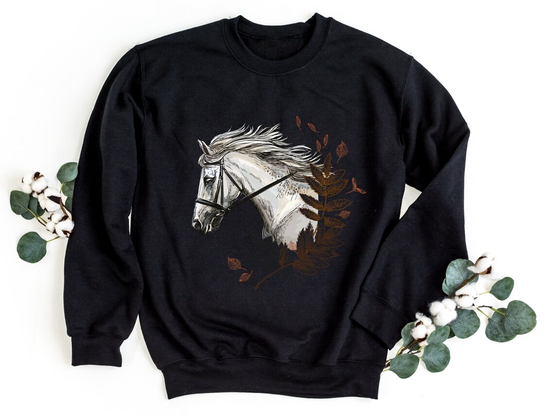 Vintage War Horse Art Print Casual Sweatshirt main image 1