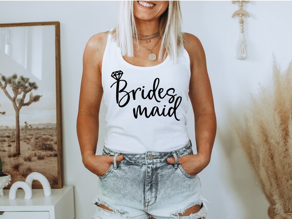 Bridesmaid Tank Bridesmaid Tank Top Bridesmaid Gift Ring Security Racerback Ring Bearer Tank Ring Bearer Gift Bridal Party Etsy UK