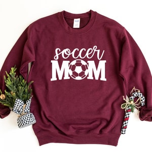 Soccer Mom Sweatshirt, Soccer Sweater, Mom Pullover, Football Sweatshirt, Mom Gift, Sports Sweatshirt, Cute Mama Sweater, Soccer  Gift