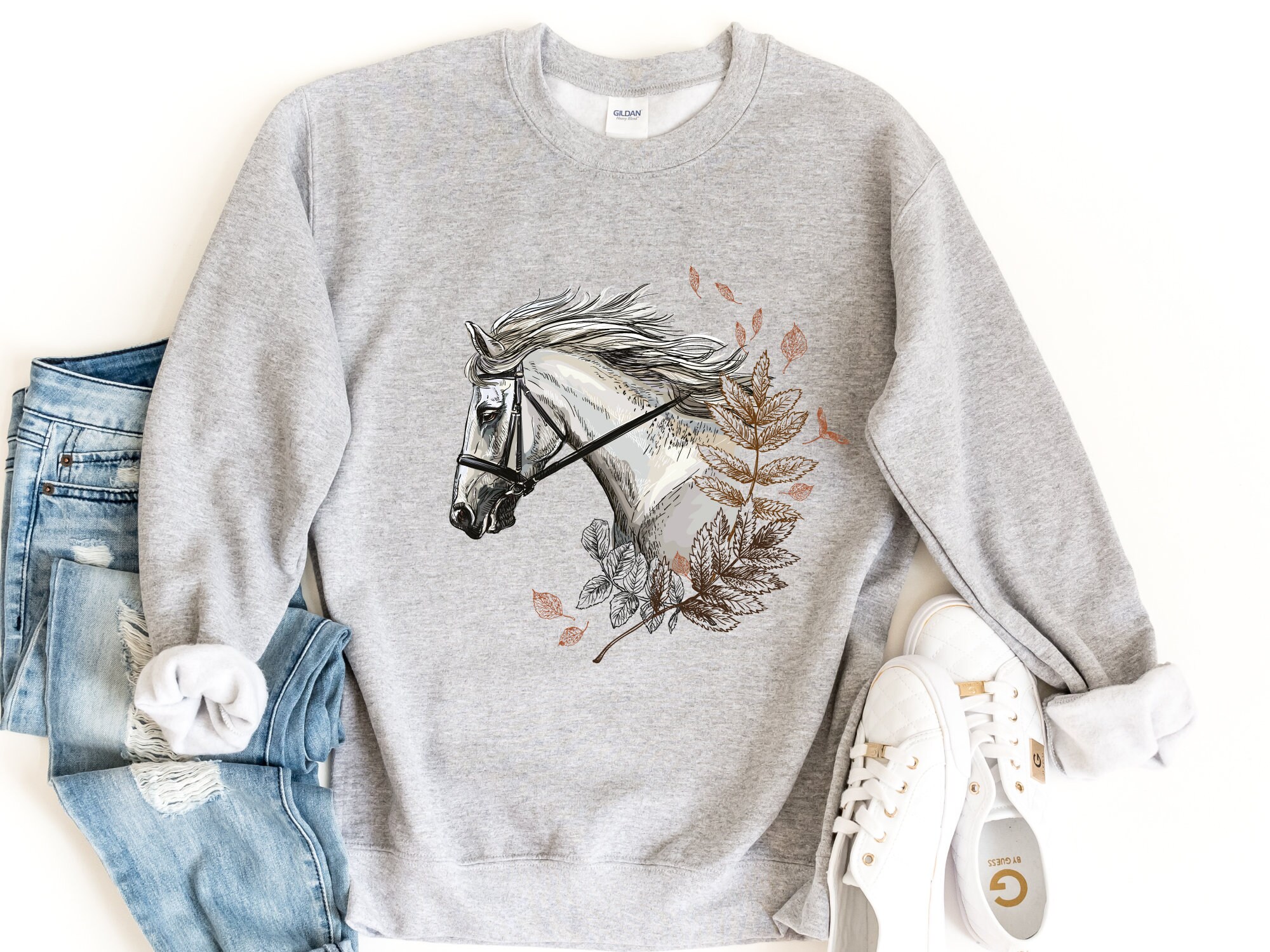 Horse Print Sweatshirt
