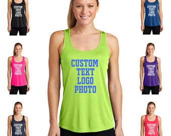 Racerback Tank Top: Personalized Athletic Shirt - Breathable, Lightweight