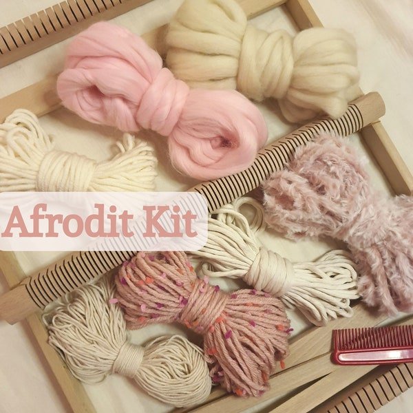 Modern Weaving Starter Kit, Weaving Loom Set+Weaving Wool Pack, Weave Frame Loom, Weaving Loom Tools, Yarn Bundle, Design Own Wall, DIY,